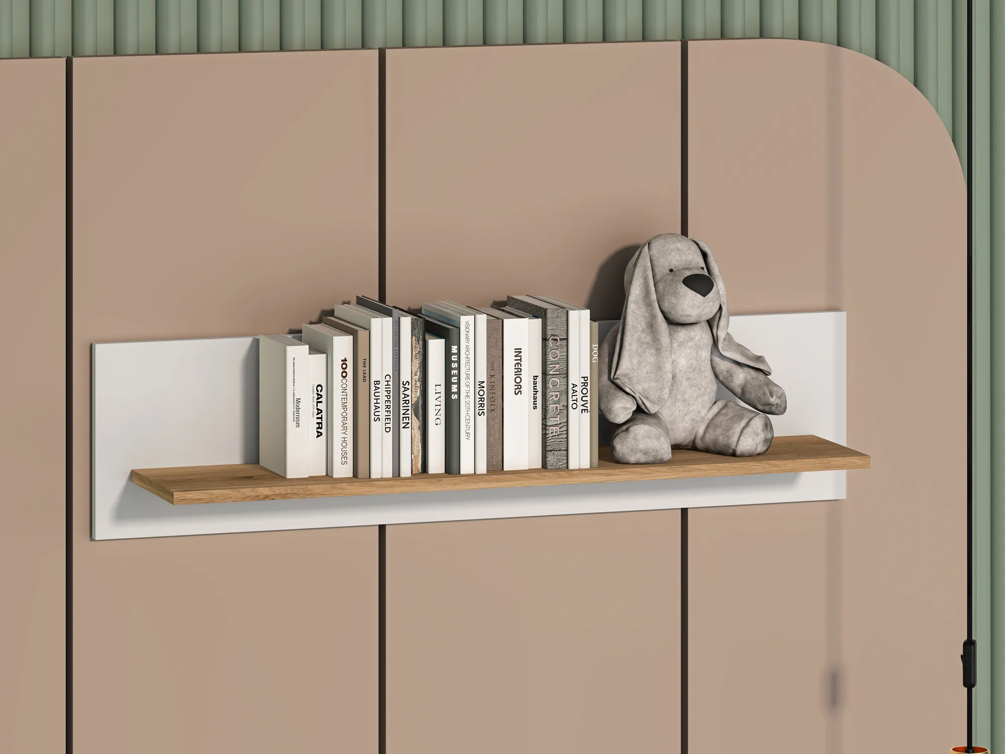 Półka ścienna TORINO 10 Biały, Castello 101 cm - 1TORI10-001