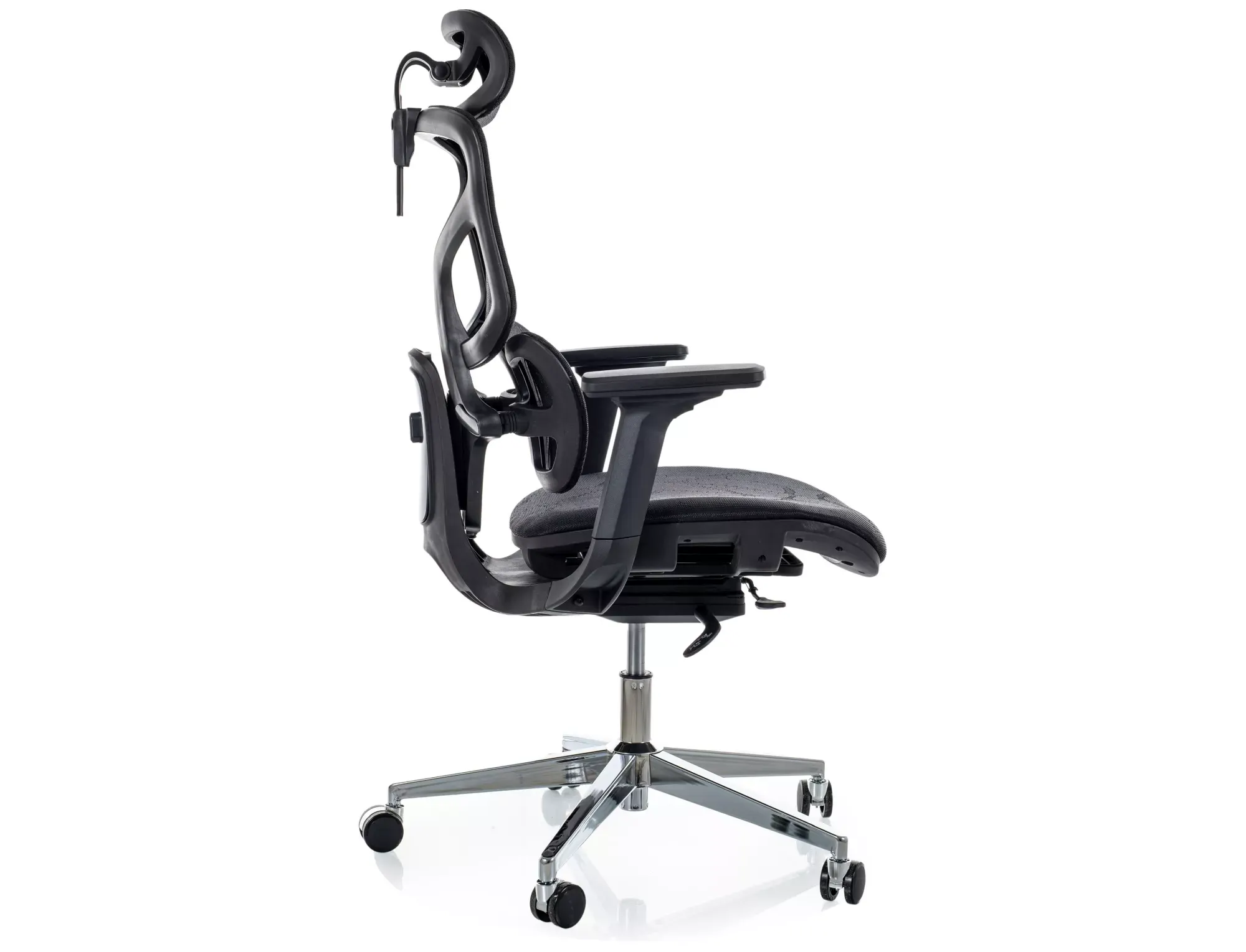Fotel obrotowy ergonomiczny EQ-1 czarny — zdjęcie 4