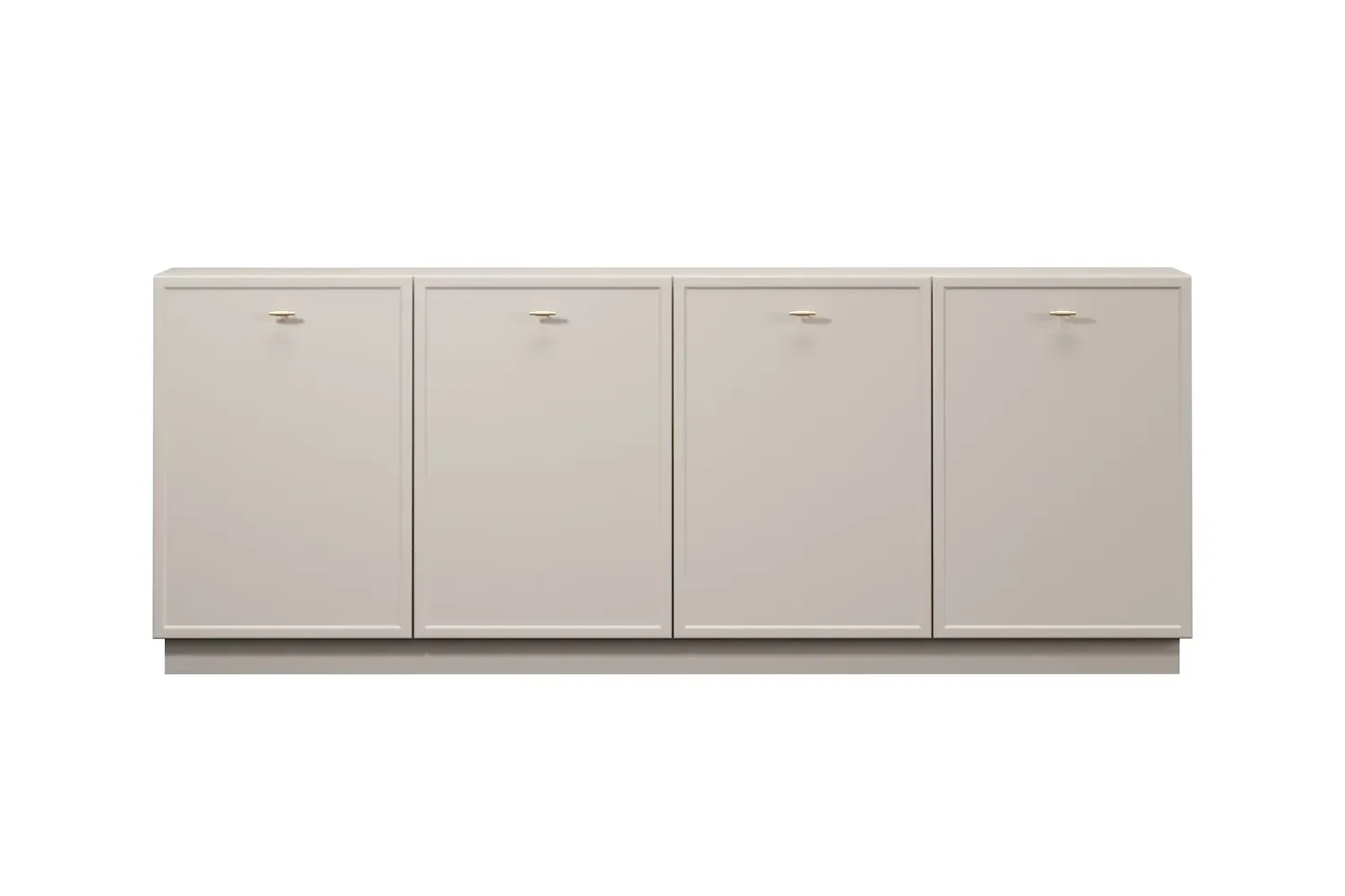 Komoda 4-drzwoiowa LORINI 200 - cashmere uchwyt T-bar złoty cokół - B_166752