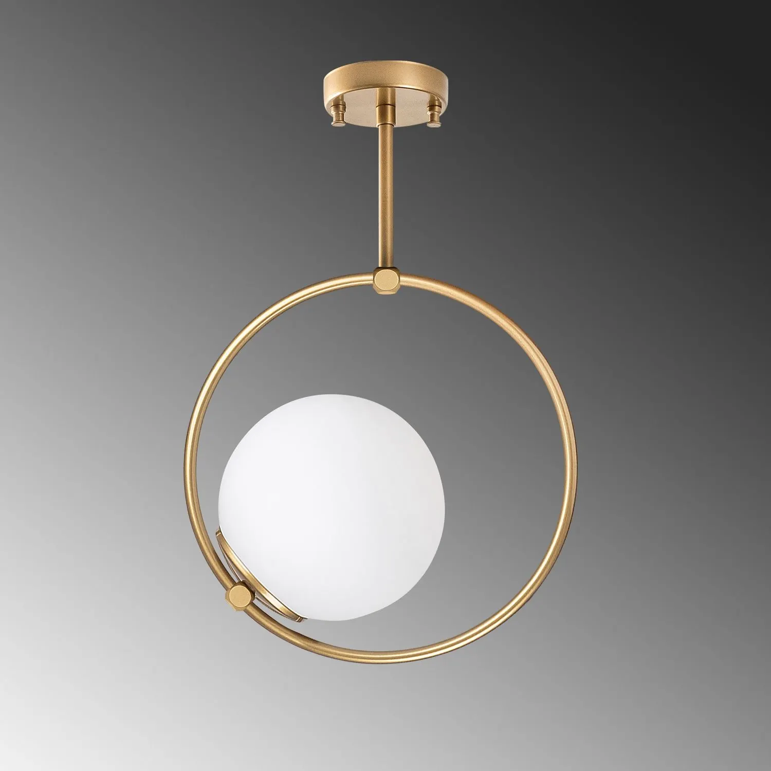 Żyrandol kulisty DOLUNAY złoty - ASI_521SHN3561