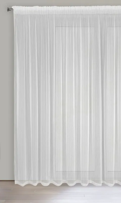 FIRANA GOTOWA NOELIA NA TAŚMIE 300X270 CM BIAŁY
