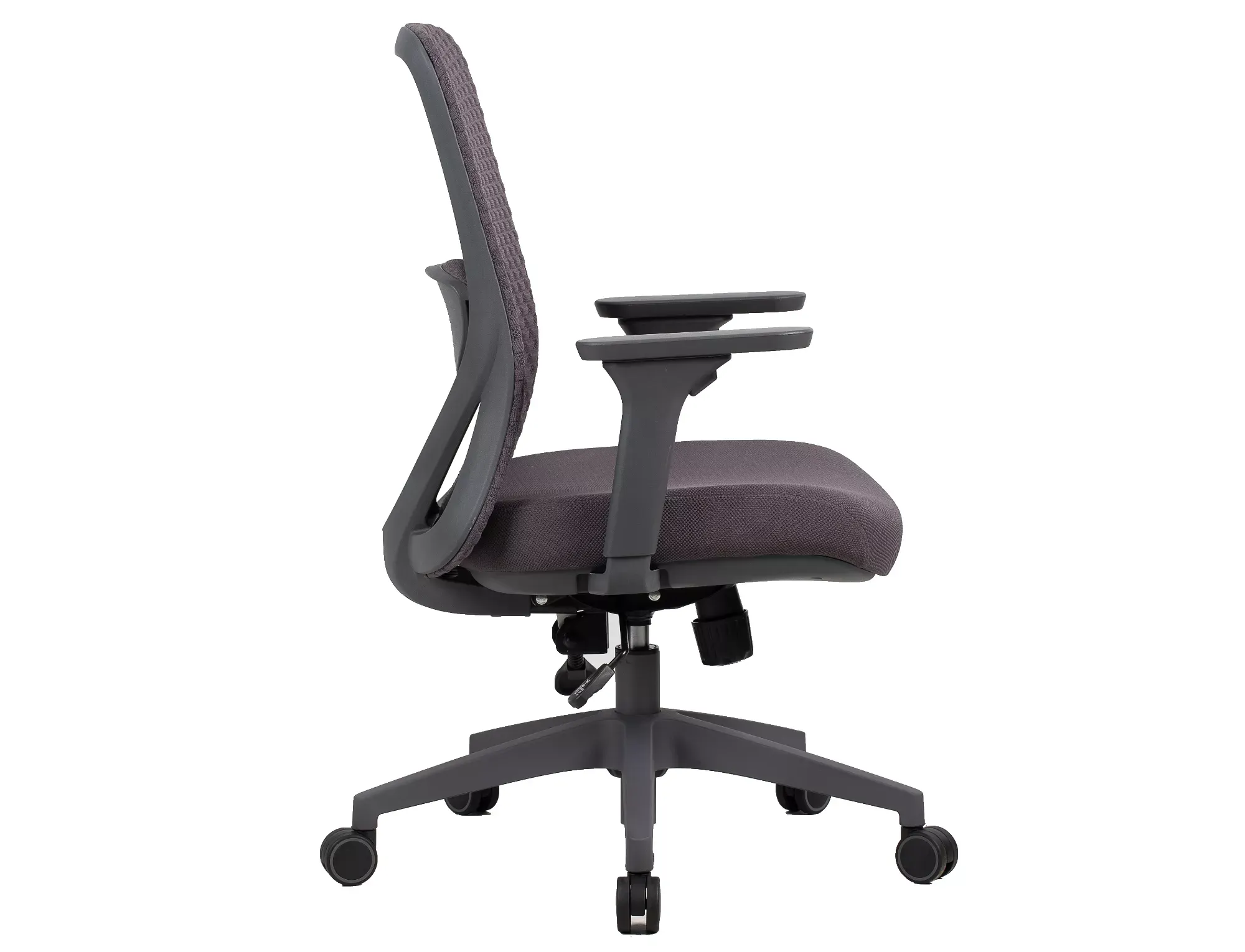 Fotel biurowy obrotowy Q744 ergonomiczny szary - OBRQ744SZ