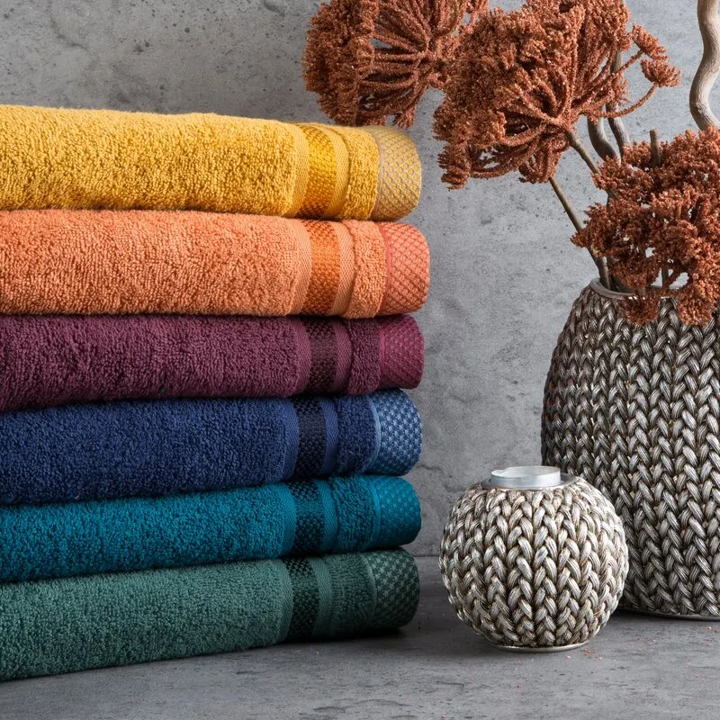 RĘCZNIK ABBIE (01) 40 X 60 CM TURKUSOWY - EU_454211