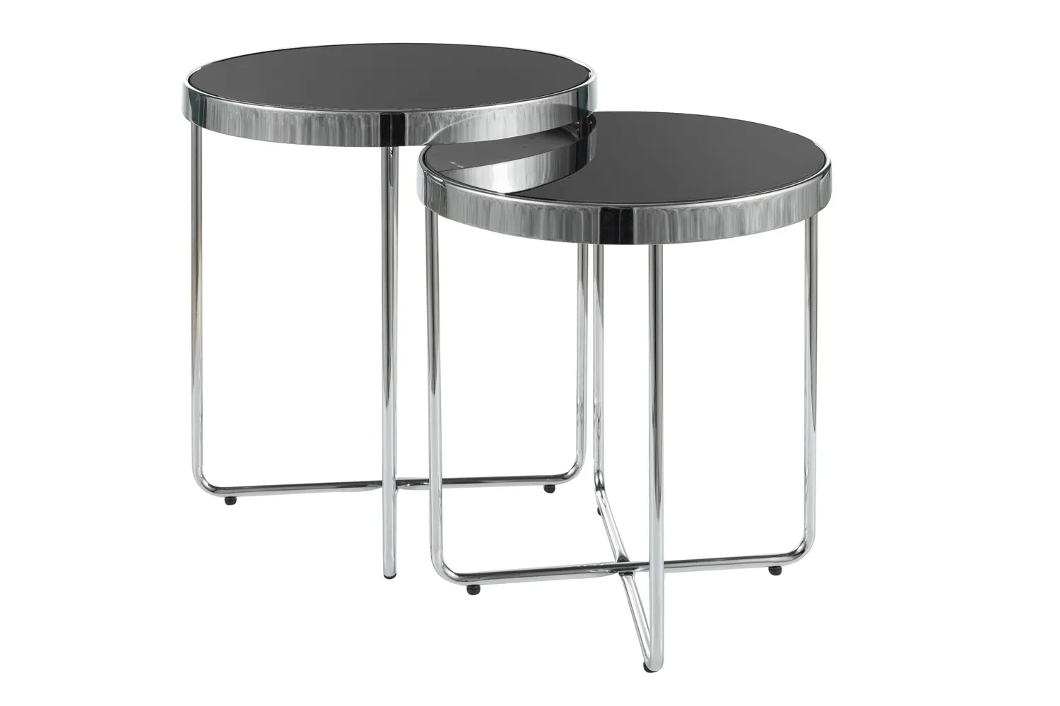 Ława SAGA czarny/chrom zestaw dwóch ław 40cm i 45cm Ława SAGA czarny/chrom zestaw dwóch ław 40cm i 45cm