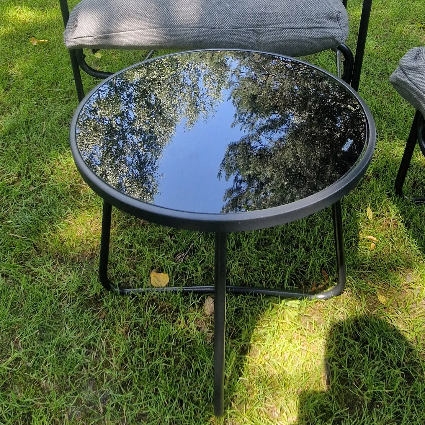 Zestaw ogrodowy balkonowy NATTY 3-set szary Zenjoy - NATTY_SZARY