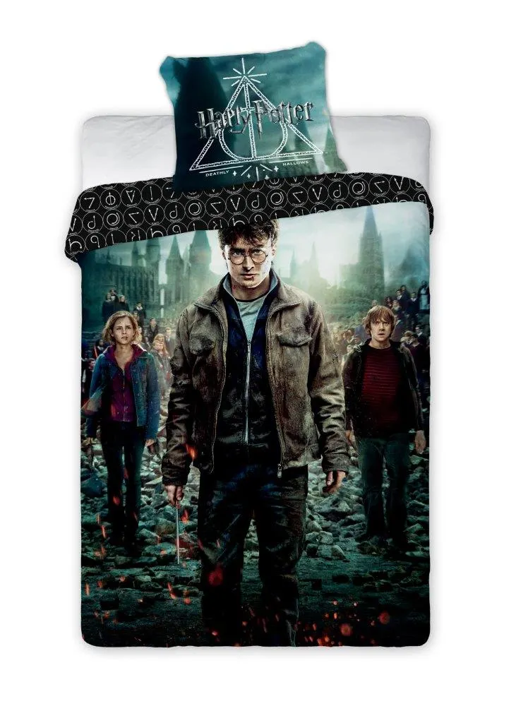 Pościel młodzieżowa komplet HARRY POTTER 003 bawełna 100% 135X200+80X80 wielokolorowy Płaszcz, Kurtka, Poduszka, Osoba, Kobieta
