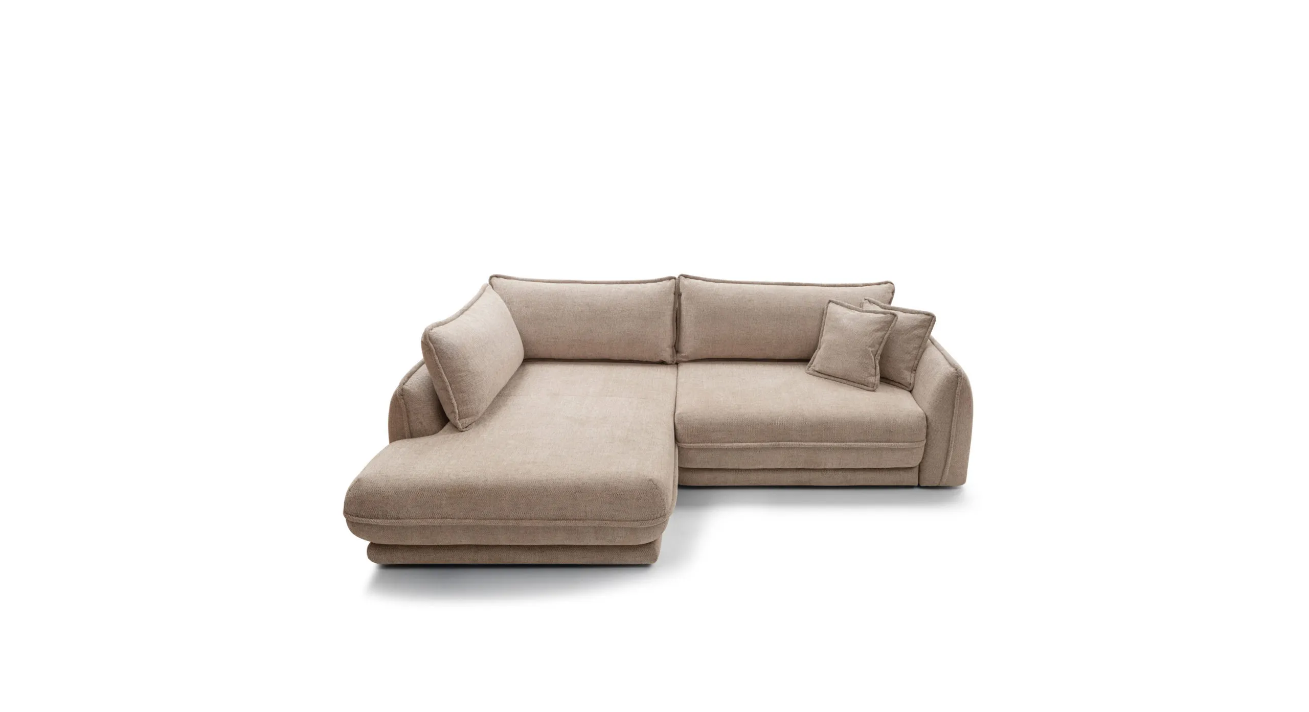 Narożnik z funkcją spania MOJAVE II lewostronny - tkanina Modesto 493 - beżowy - MOJAVEII_NAR_MODESTO493_L