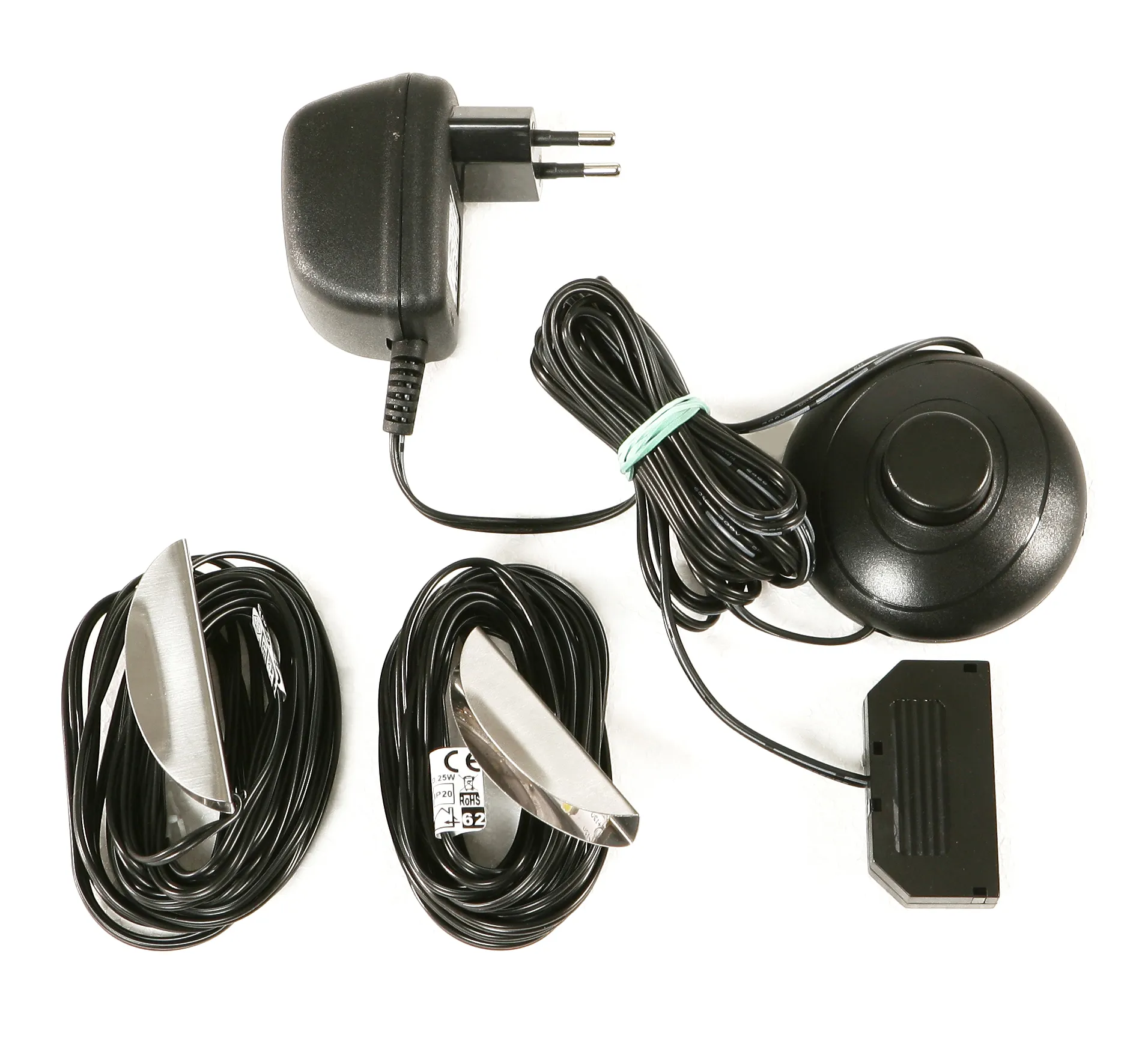 Oświetlenie do mebli Forte, 2-punktowe z wtyczką- zimne białe światło Oświetlenie do mebli Forte, 2-punktowe z wtyczką- zimne białe światło