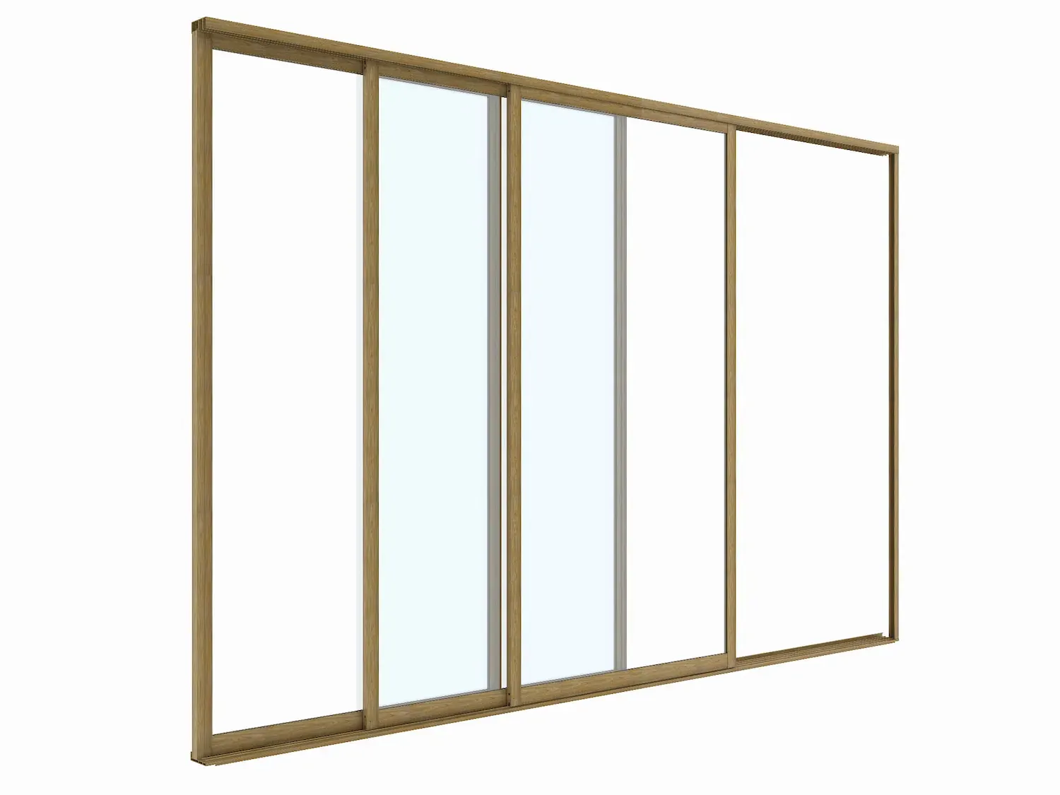 Drzwi przesuwne S8 LUXE 370x238cm (do ścianki: 4m wys.2,5m ) efekt drewna  v2 Esti&Esta