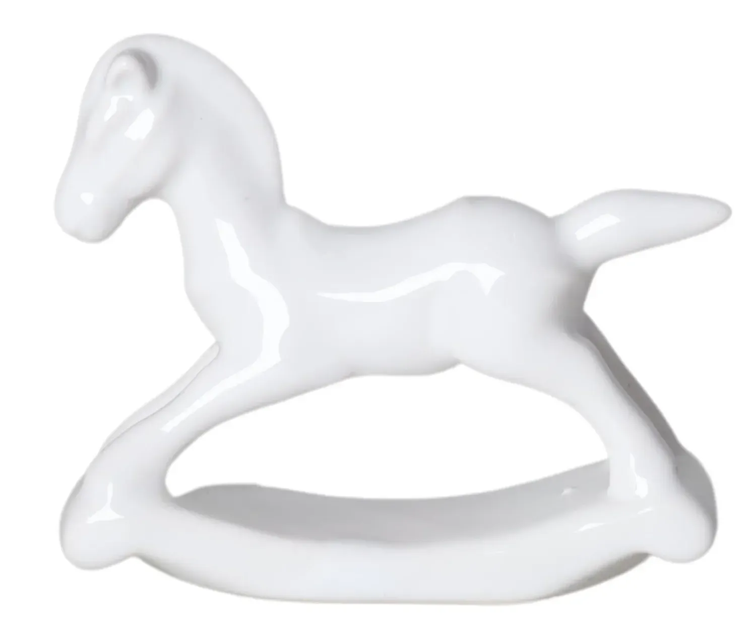 Koń na biegunach ŚREDNI 3830 biały Koń na biegunach ŚREDNI 3830 biały