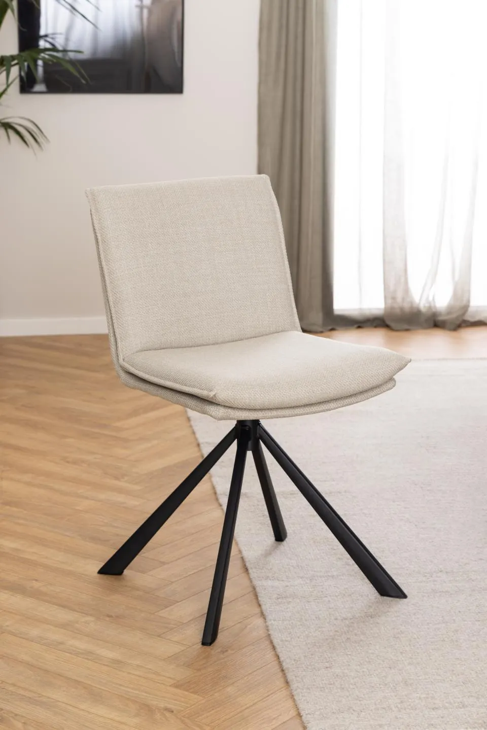 Krzesło obrotowy Lagos Beżowy, Czarny - 0000101135