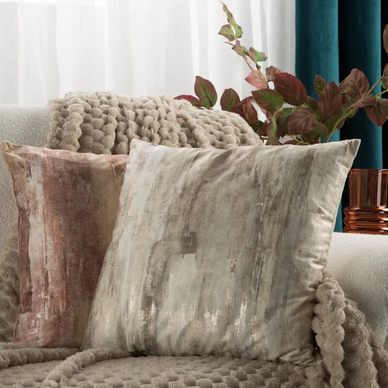 POSZEWKA ELLA 45X45 CM CEGLASTY - EU_427945