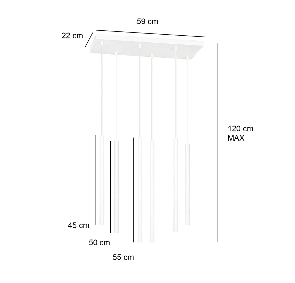 Lampa wisząca SELTER 6 czarna — zdjęcie 10