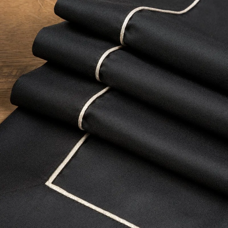 OBRUS MADELE 40 X 200 CM CZARNY - EU_392528