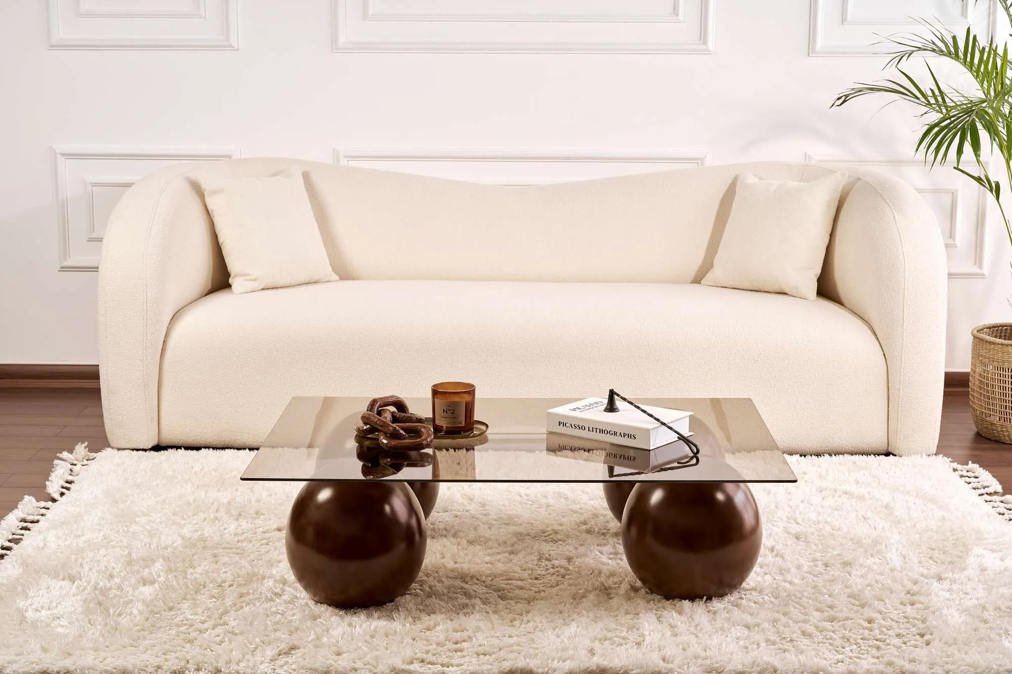 Stolik kawowy SERA 75x110 cm orzech brązowy - ASI_857NRD1136