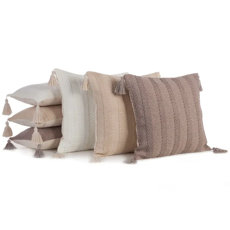 POSZEWKA BOHO 8 45 X 45 CM BRĄZOWY - EU_410642