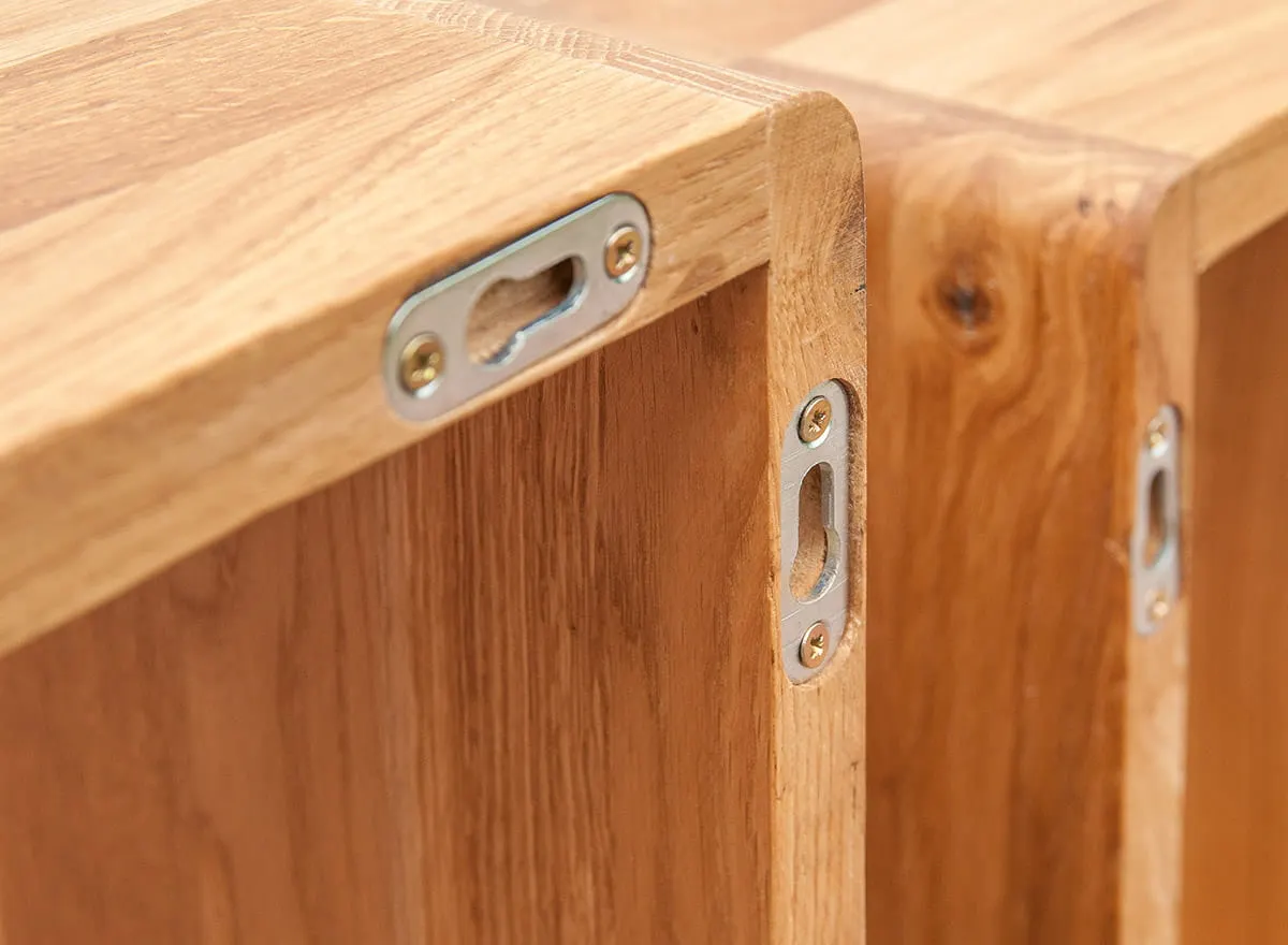 Zestaw 3 półek ściennych Dębowych Gialo - 2SGIA09