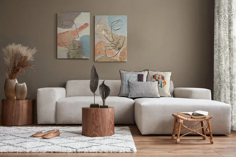 ZASŁONA HARIET 140 X 250 CM NATURALNY - EU_398704