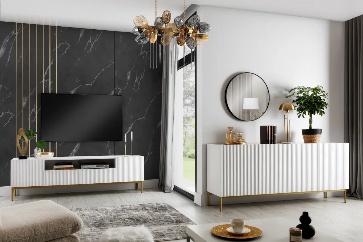 Lustro okrągłe NICOLE 60 - czarne - B_55846