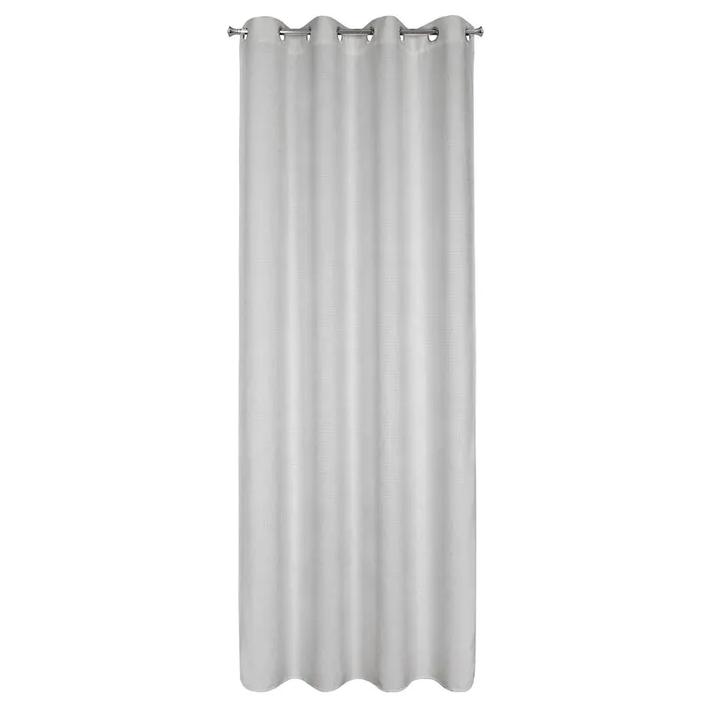 ZASŁONA GOTOWA ALETA 135 X 250 CM SREBRNY - EU_453376