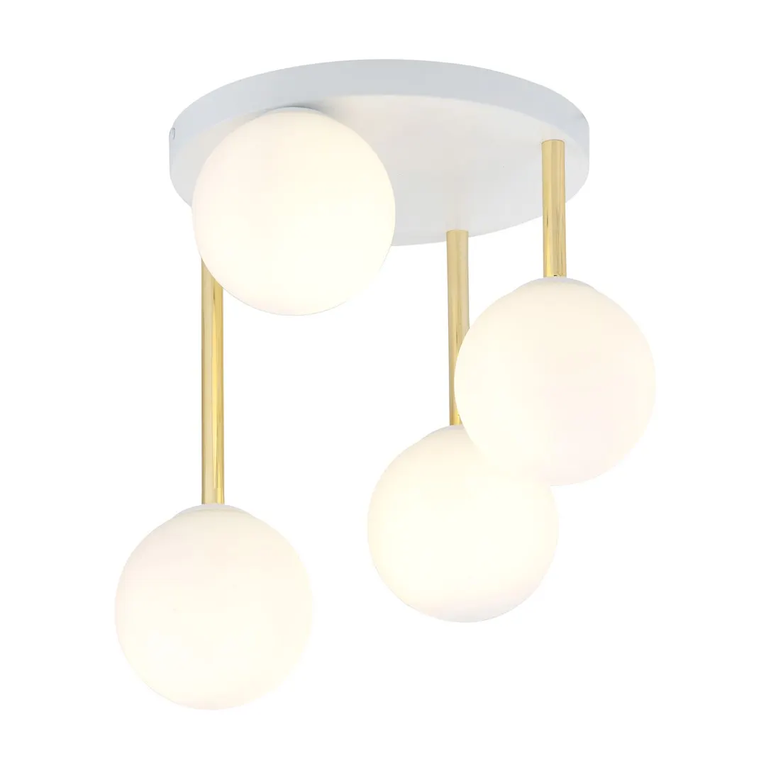 Lampa sufitowa  DOLCE Biały,Złoty 1261/4