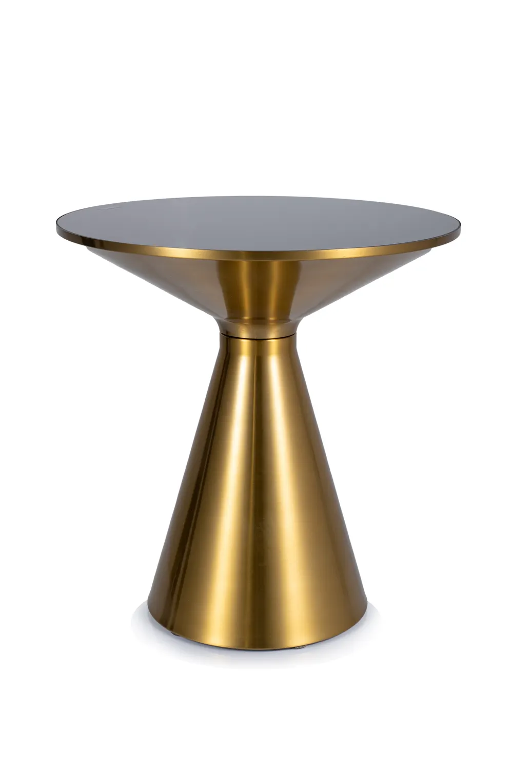 STOLIK SETI CZARNY/ZŁOTY FI50X53 Okrągły