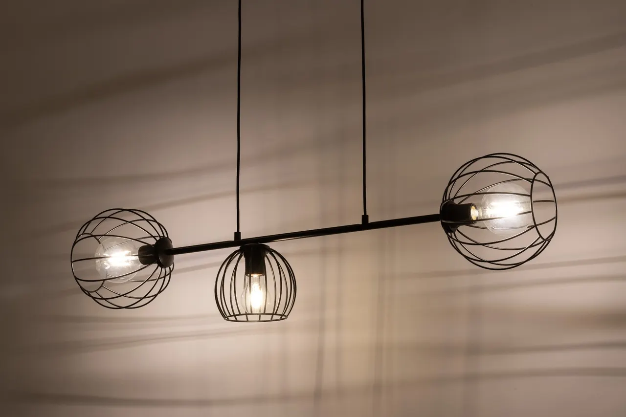 Lampa wisząca MADAM 3 czarna - SI_32370