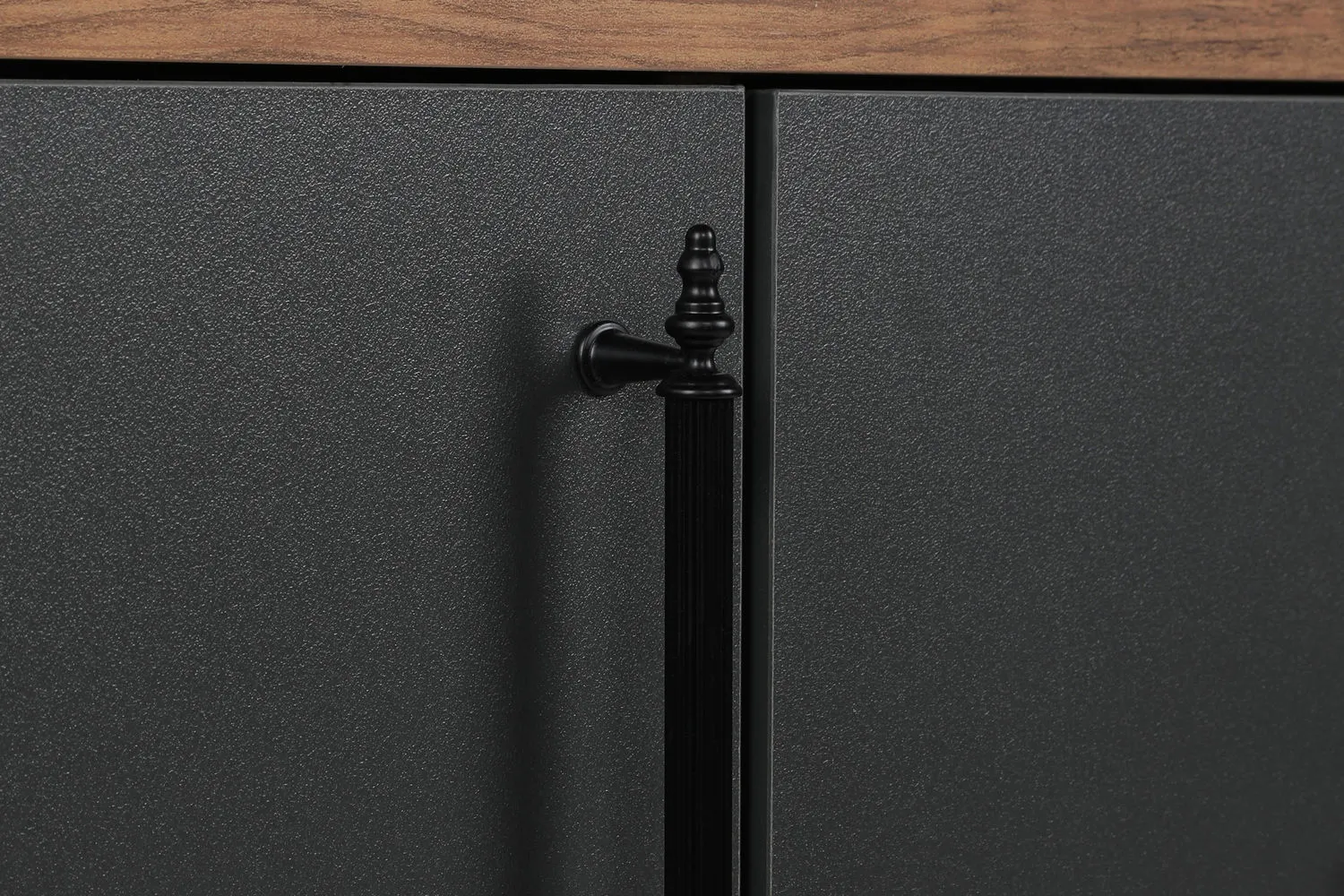 Komoda 2-drzwiowa z 2 szufladami CORDOBA orzech antracyt - ASI_854KLN3907