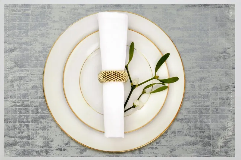 Podkładka na stół ALINA 30 X 40 CM SREBRNY - EU_440380