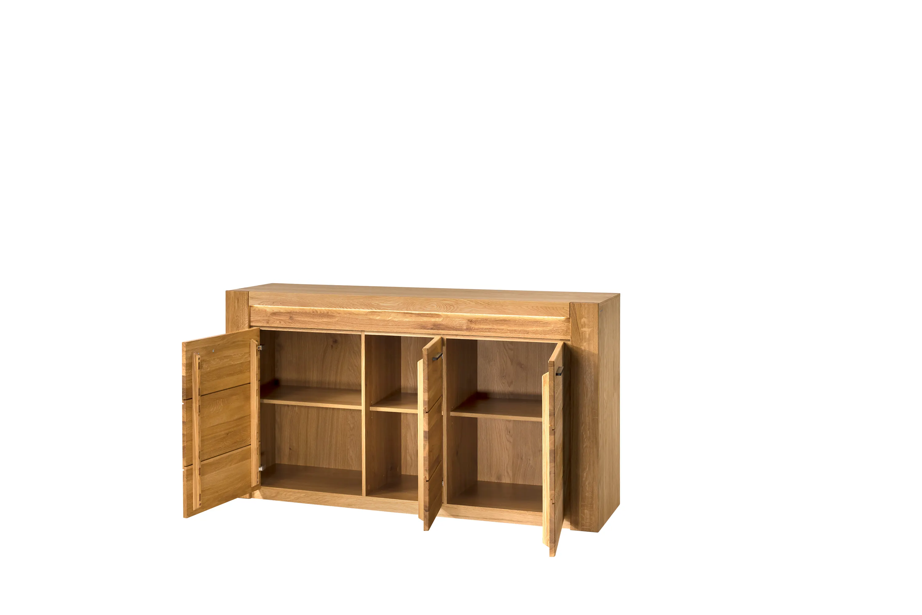 Komoda 3 drzwiowa VELVET NATURA 45 dąb naturalny 161x88x42cm - TH-100-1694