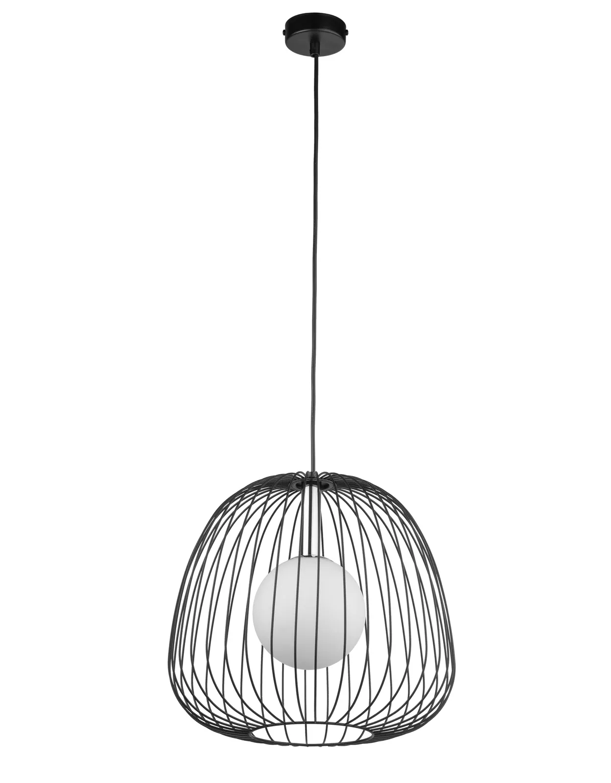 Lampa wisząca BELL 1 M czarno-srebrna Lampa wisząca BELL 1 M czarno-srebrna