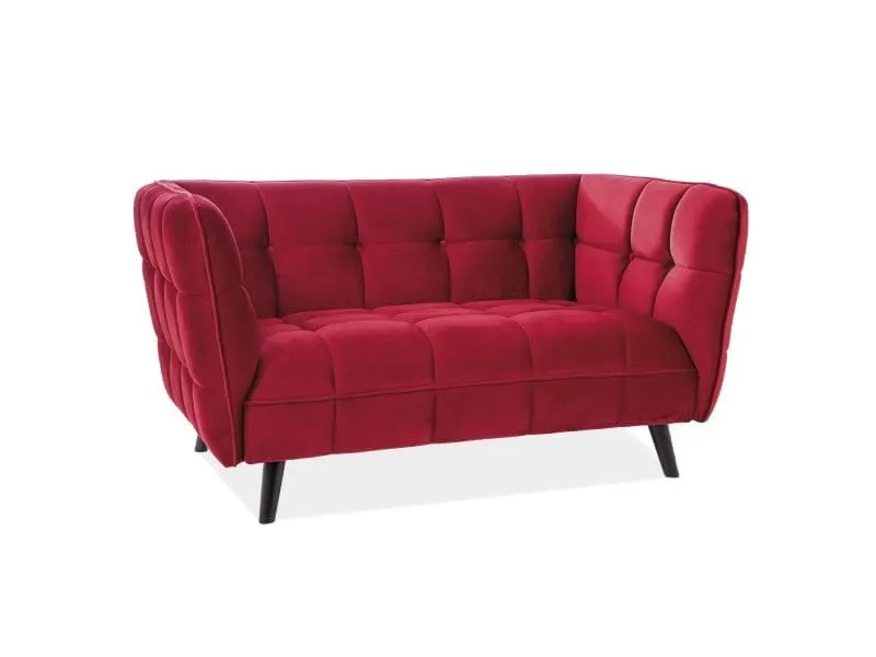Sofa CASTELLO 2 VELVET Bluvel 59 bordowa wenge Sofa CASTELLO 2 VELVET Bluvel 59 bordowa wenge