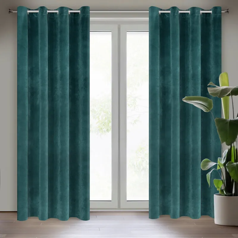 ZASŁONA GOTOWA VILLA 140X250 CM CIEMNOTURKUSOWY ZASŁONA GOTOWA VILLA 140X250 CM CIEMNOTURKUSOWY