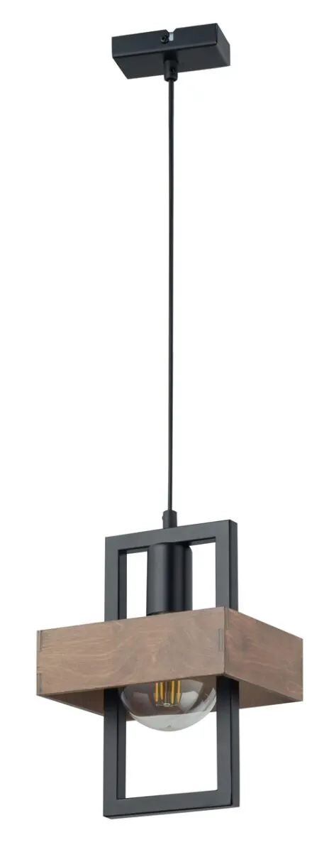 Lampa wisząca ROBIN 1 czarno-brązowa