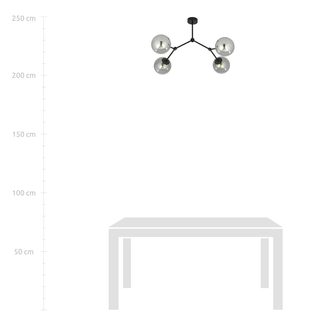 Lampa sufitowa SPACE Czarny 1134/4 - 1134/4