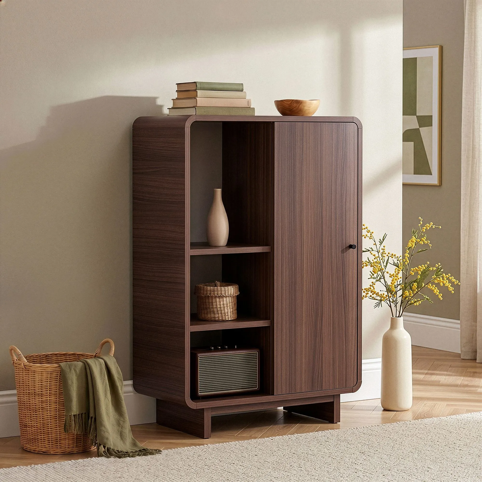 Regał półotwarty TORINA 70 cm orzech Milano - ASI_632NRD1142