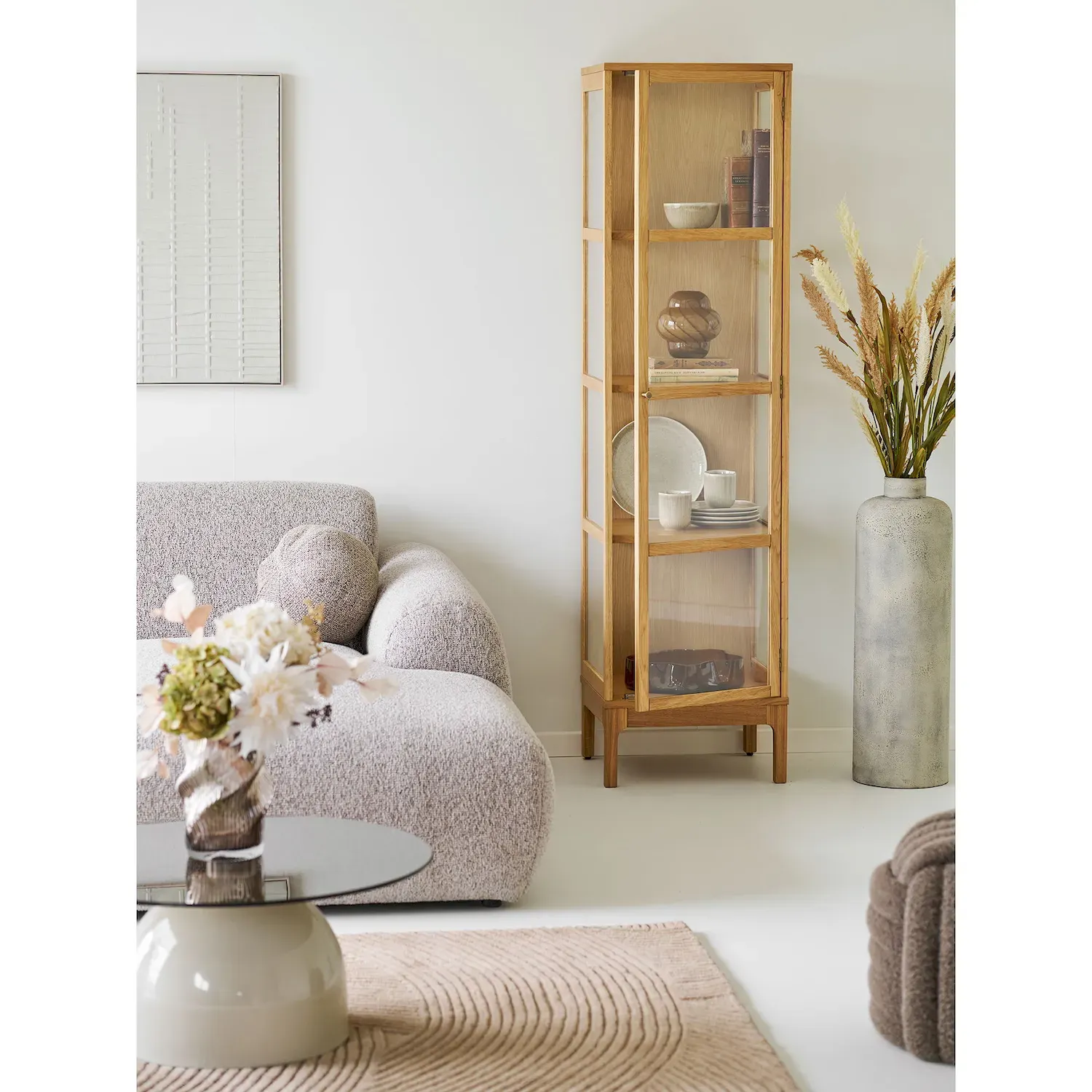 Witryna 1-drzwiowa ZAMORA 47x180 naturalny — zdjęcie 8