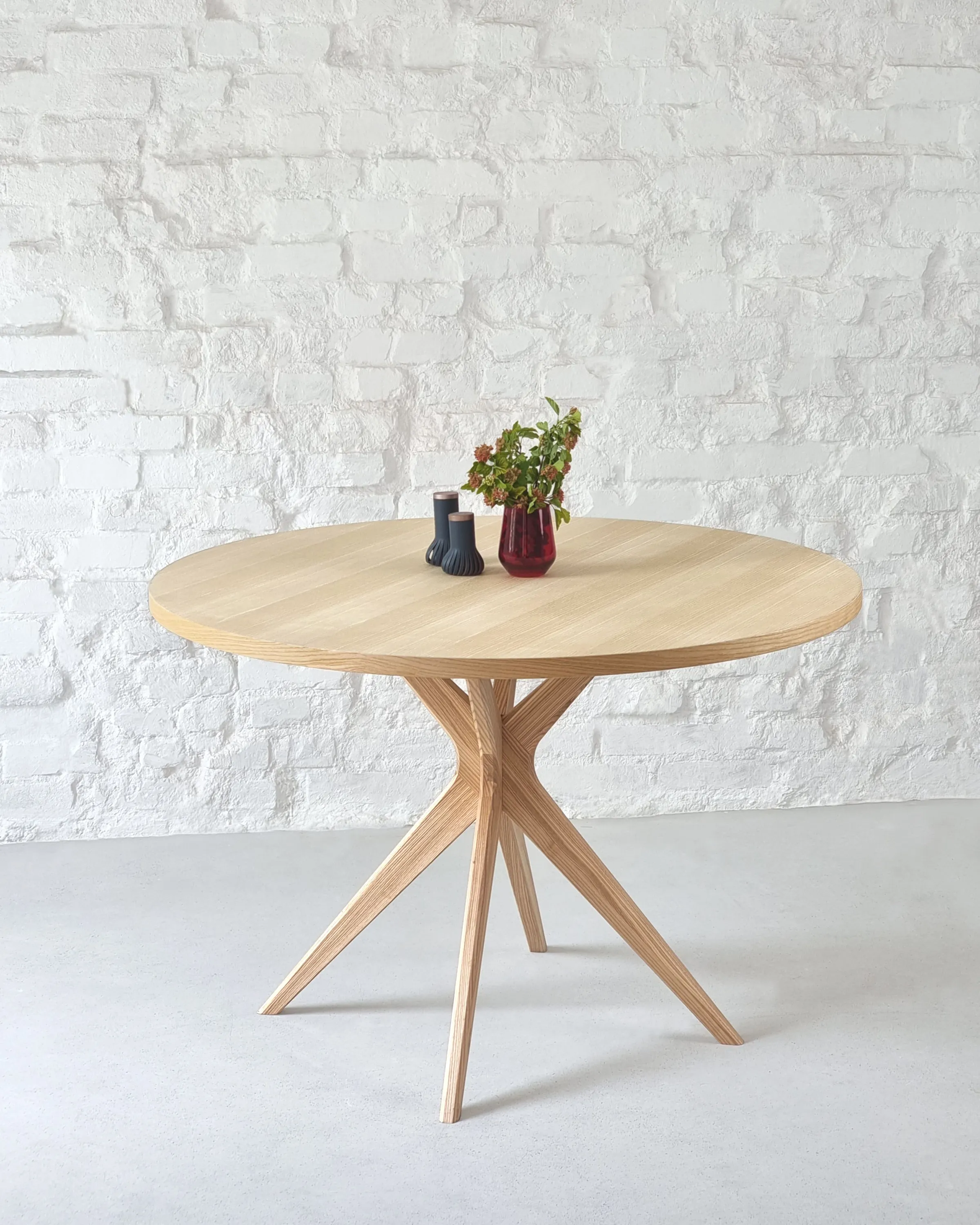 Stół okrągły JUBI BOLD 100cm naturalny - NRGBTJ100_ASH