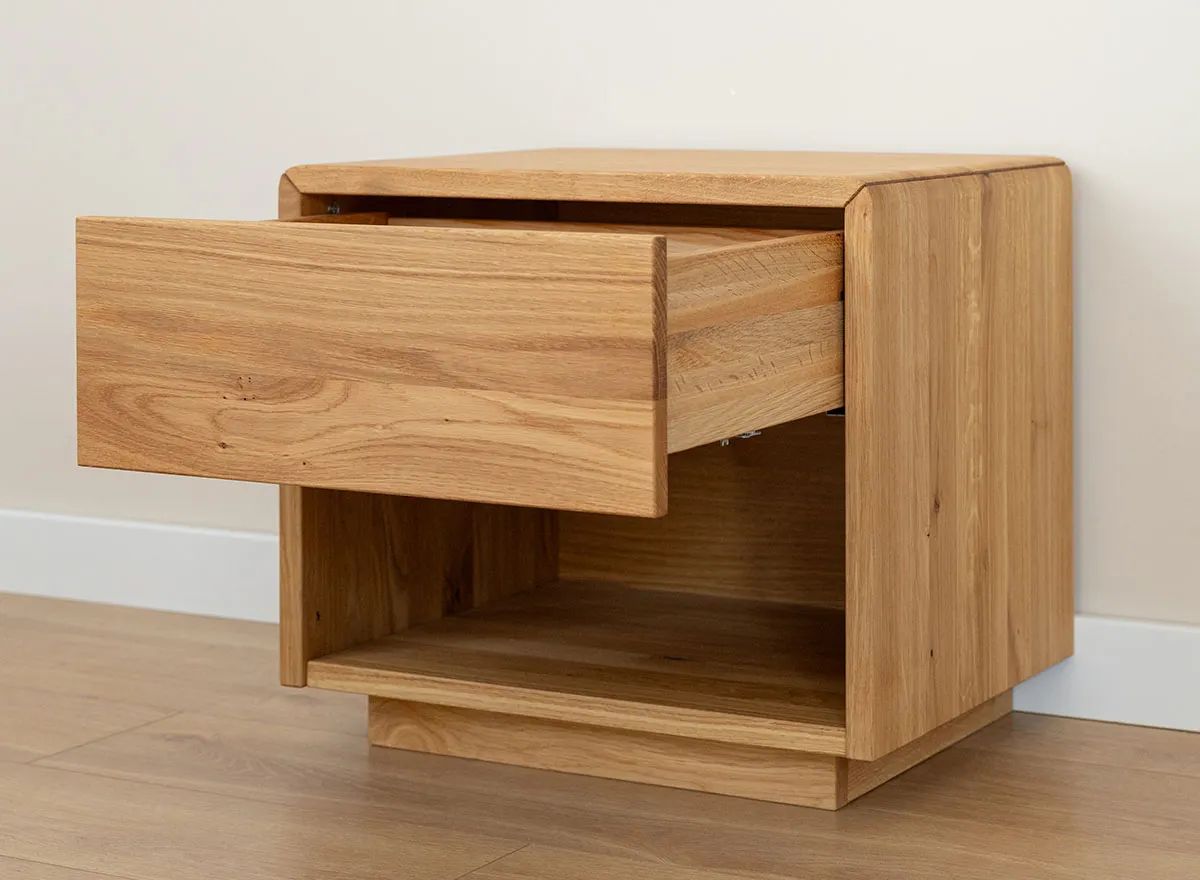 Szafka nocna dębowa z 1 szufladą i półką TOSSA Dębowy Sen dąb olejowany - ZINAK2