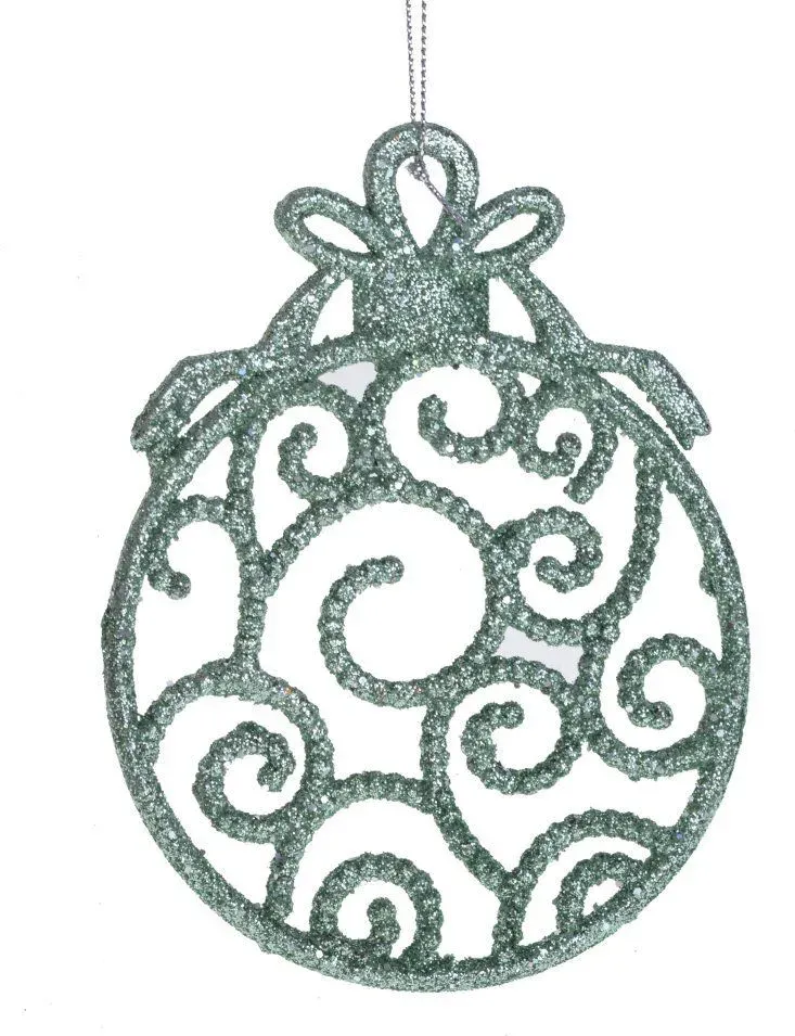 Zawieszka Z BROKATEM miętowa