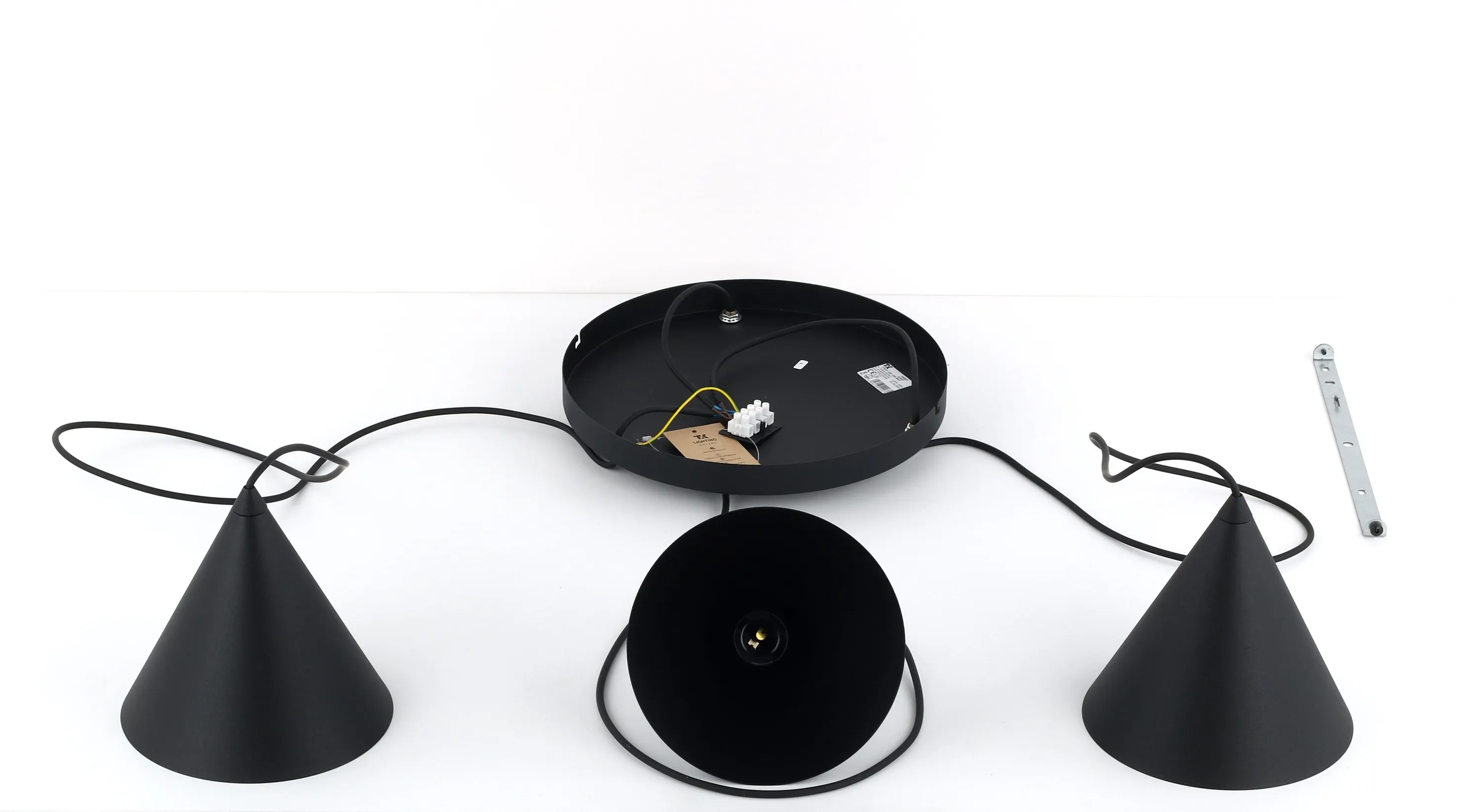 Lampa wisząca CONO czarna 140x42cm - TK_10067