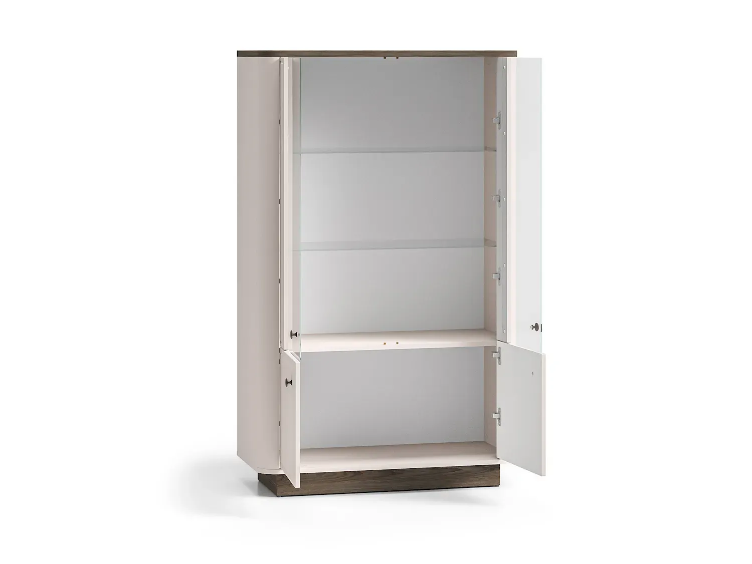 Witryna niska 2-drzwiowa VILAVIO 02 dąb windmill dark cashmere - 1VILA02-001