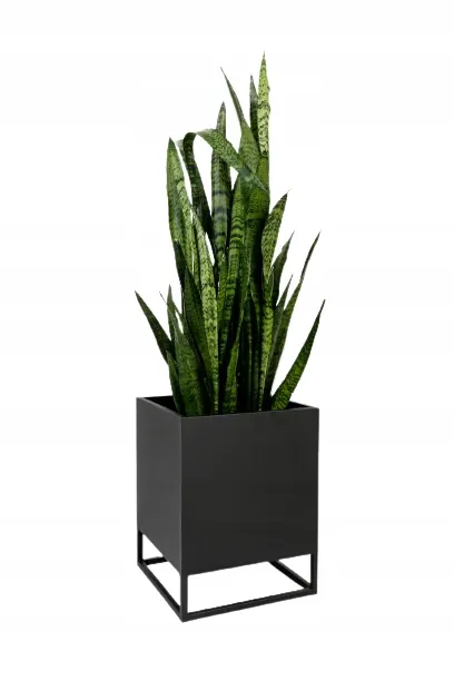 DONICZKA-osłonka na donice metalowa BORDEAUX XS czarna - LD_TZ000114