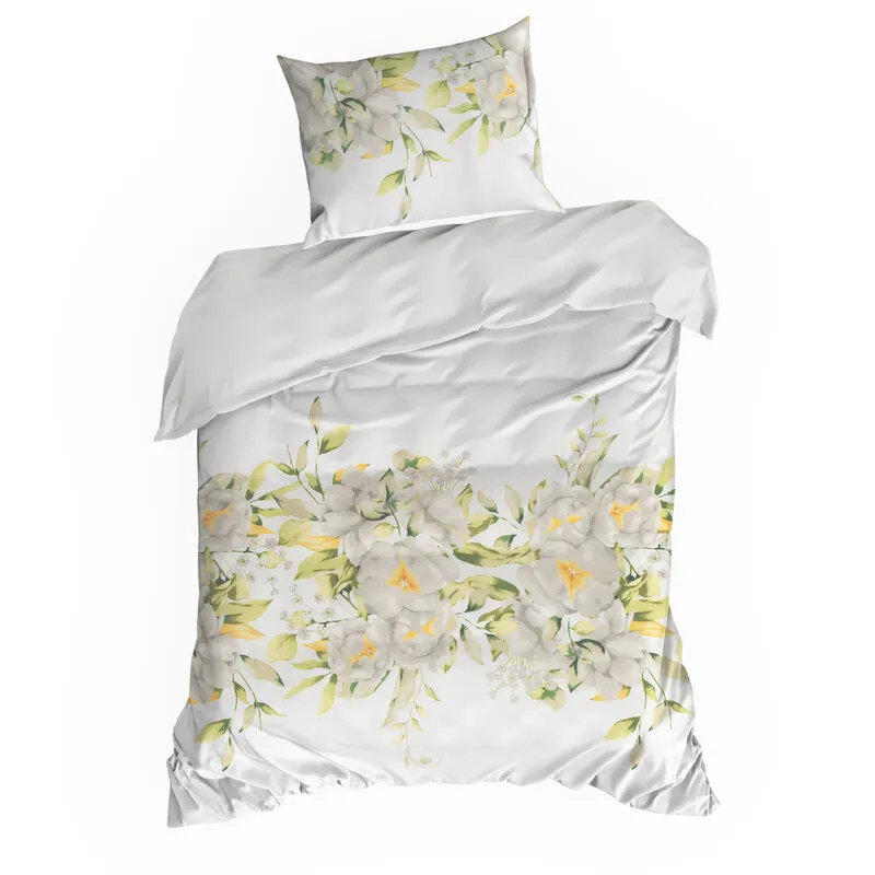 KOMPLET POŚCIELI SATYNOWEJ SPRING 22 220 X 200 CM BIAŁY - EU_451610