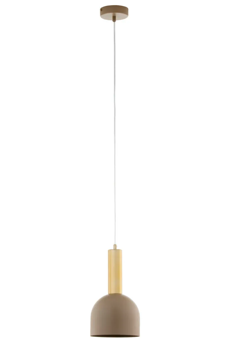 lampa wisząca, pokój dzienny, kolor neutralny, klosz metalowy, cord/pendant light