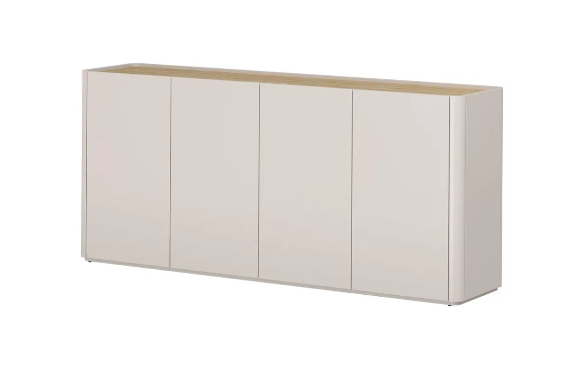 Komoda 4-drzwiowa ELIVO 200cm cashmere dąb olejowany