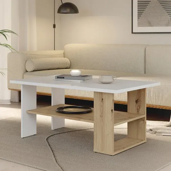 Stolik kawowy CFTT5210 COFFEE TABLES 60x110 Biały Dąb Artisan - CFTT5210-M256