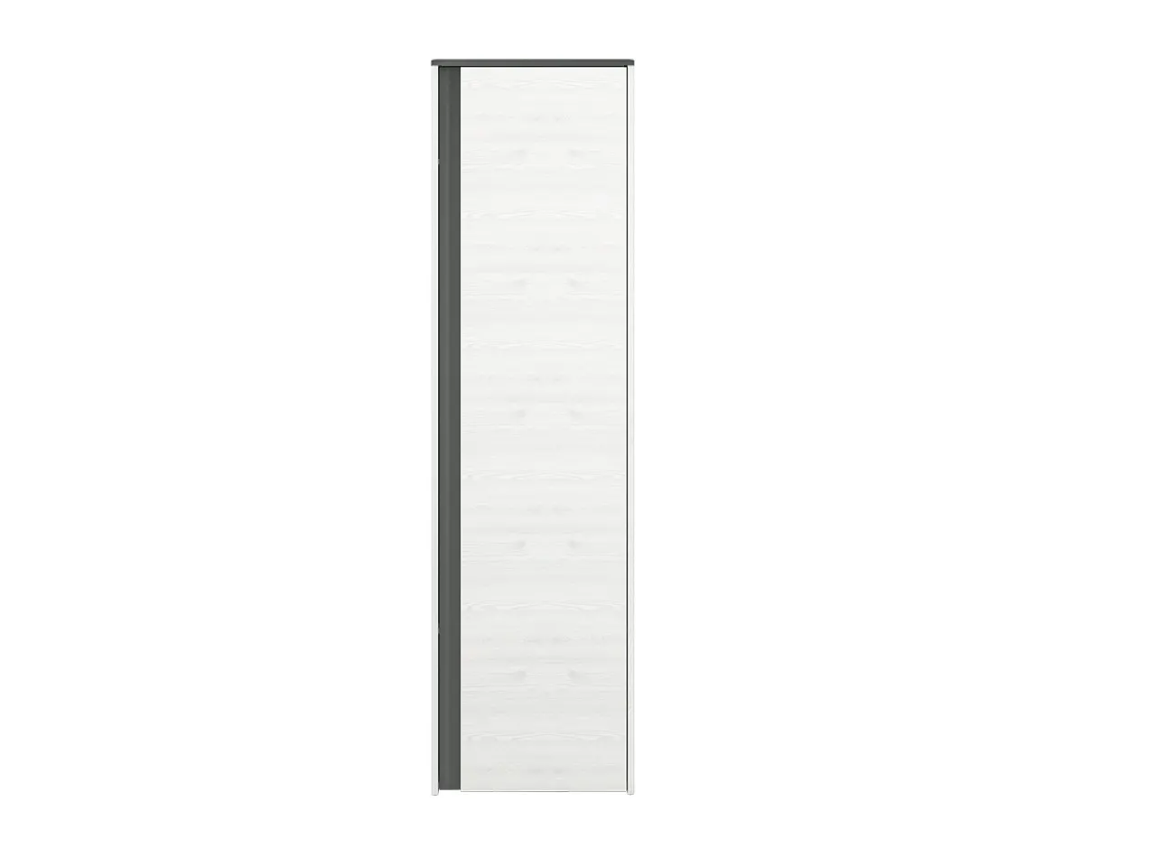 Szafa 1-drzwiowa do przedpokoju HYGA 06 sosna śnieżna, antracyt 54x198x34
