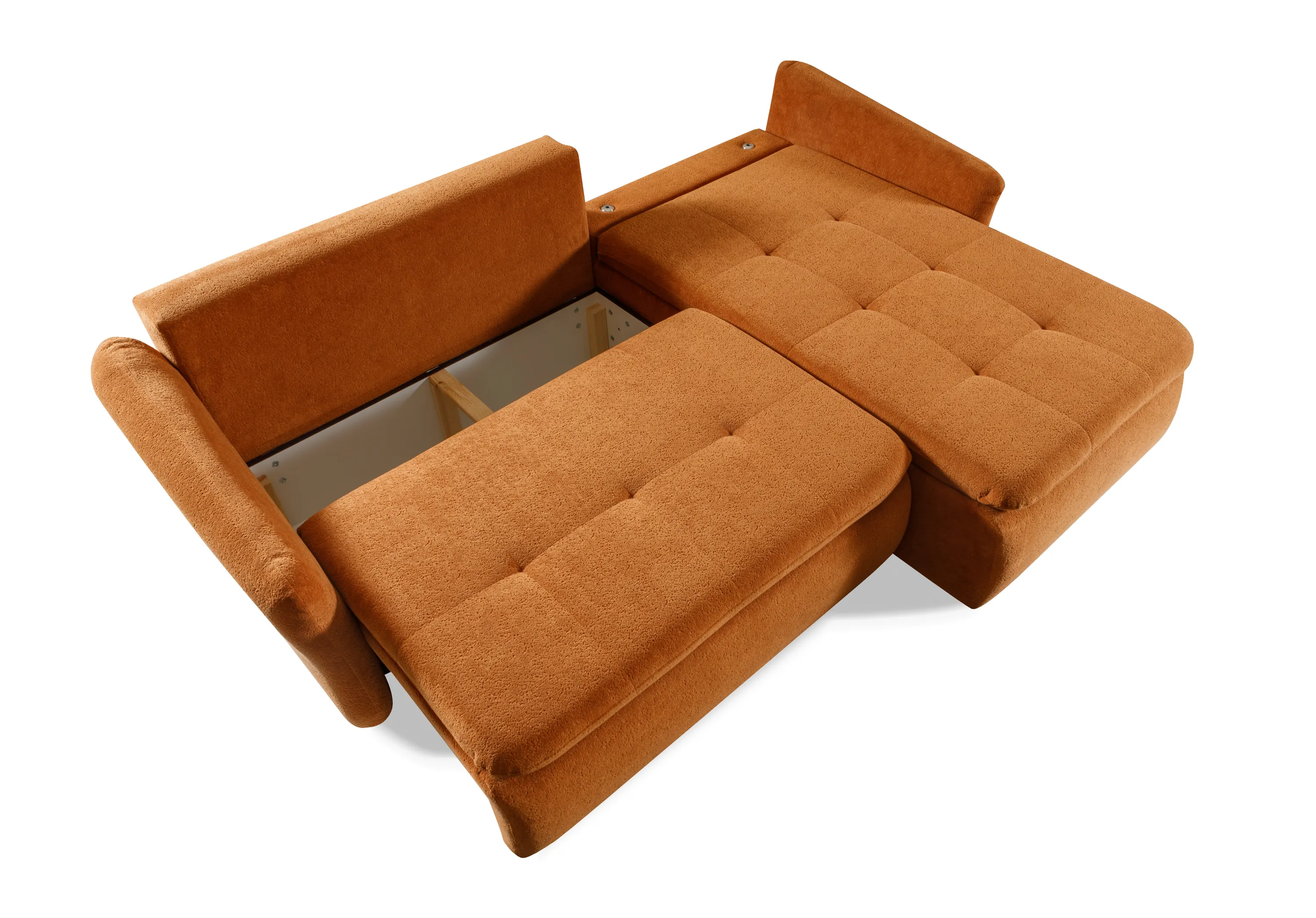 Narożnik rozkładany pikowany MONDELLO BELLINI 246 cm L/P cynamonowy - MONDELLO_BELLINI_9