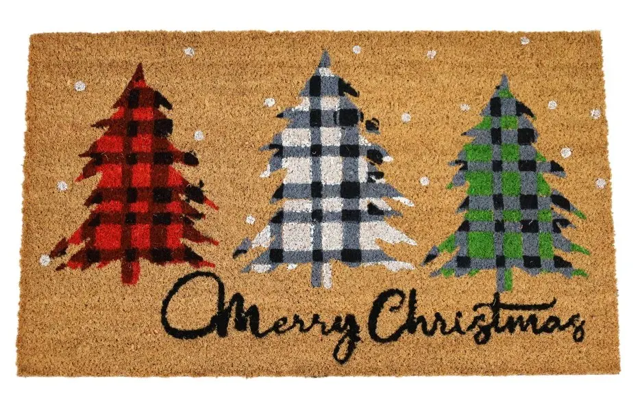 Wycieraczka świąteczna CHOINKI wielokolorowy